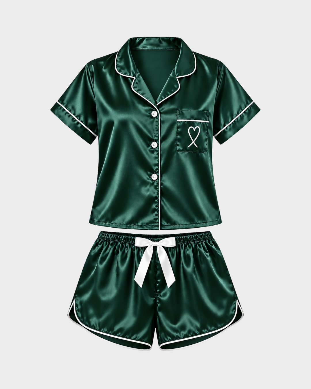 Midnight Bow Heart Set