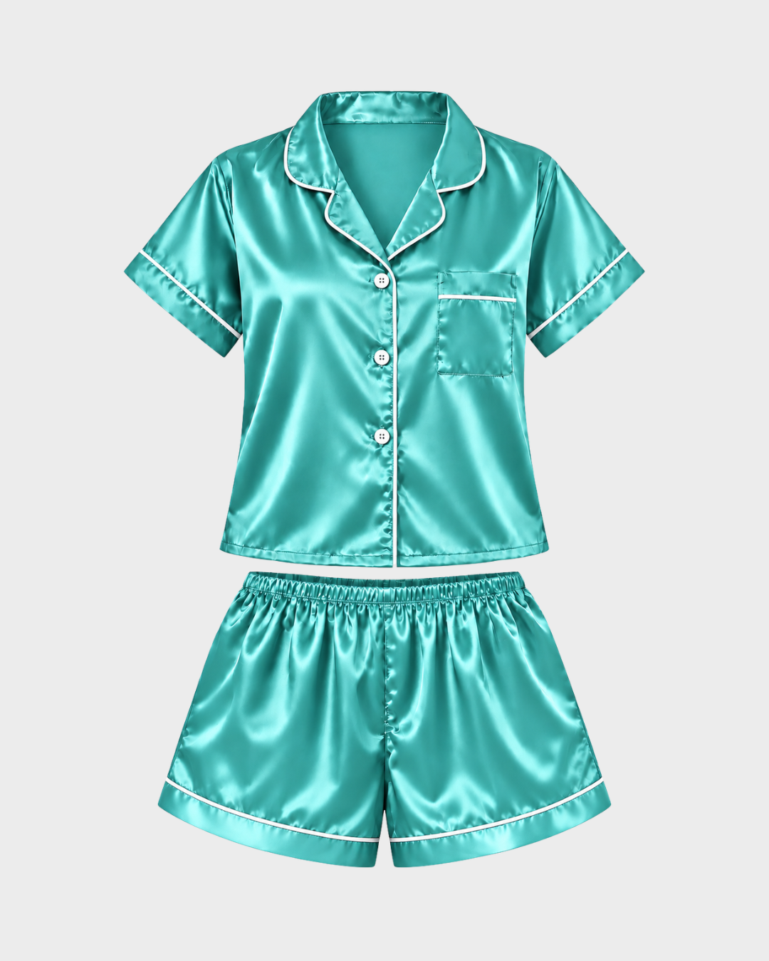 Midnight Elegance Satin Set